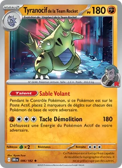 Tyranocif de la Team Rocket 096/182 — Destined Rivals