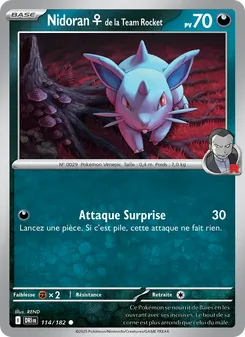 Nidoran♀ de la Team Rocket 114/182 — Destined Rivals