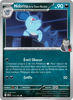 Nidorina de la Team Rocket 115/182 — Destined Rivals