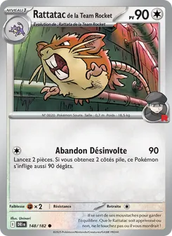 Rattatac de la Team Rocket 148/182 — Destined Rivals