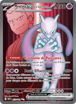 Mewtwo-ex de la Team Rocket 213/182 — Destined Rivals