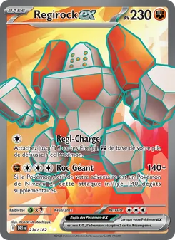 Regirock-ex 214/182 — Destined Rivals