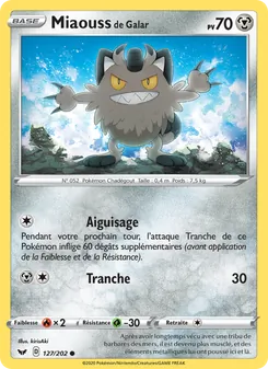 Miaouss de Galar 127/202 — Sword & Shield
