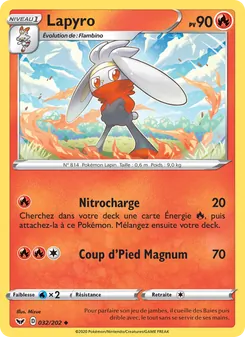 Lapyro 32/202 — Sword & Shield