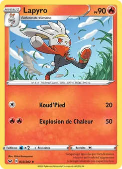 Lapyro 33/202 — Sword & Shield