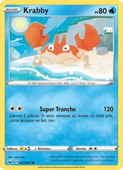 Krabby 43/202 — Sword & Shield