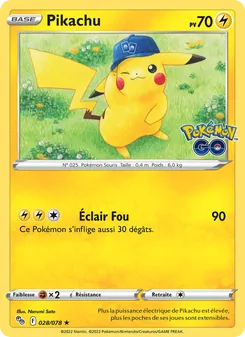 Pikachu 028/078 — Pokémon GO