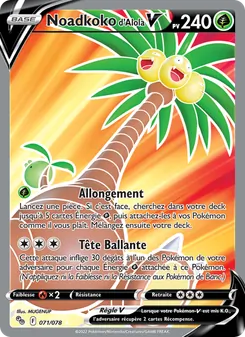 Noadkoko d'Alola V 071/078 — Pokémon GO