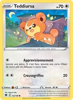 Teddiursa 122/189 — Astral Radiance / Astral Radiance Trainer Gallery
