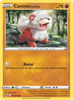 Caninos de Hisui 083/196 — Lost Origin / Lost Origin Trainer Gallery