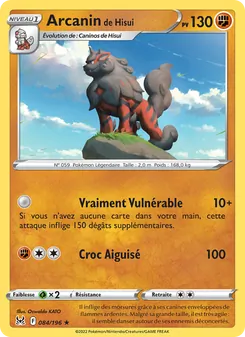 Arcanin de Hisui 084/196 — Lost Origin / Lost Origin Trainer Gallery