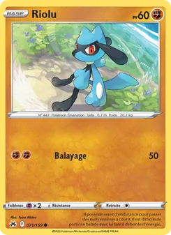 Riolu 071/159 — Crown Zenith / Crown Zenith Galarian Gallery