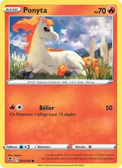 Ponyta 021/195 — Silver Tempest / Silver Tempest Trainer Gallery