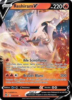 Reshiram V 024/195 — Silver Tempest / Silver Tempest Trainer Gallery