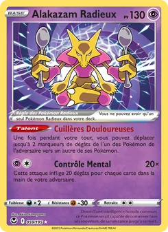 Alakazam Radieux 059/195 — Silver Tempest / Silver Tempest Trainer Gallery