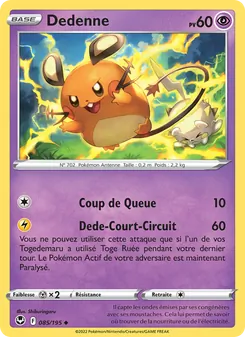 Dedenne 085/195 — Silver Tempest / Silver Tempest Trainer Gallery