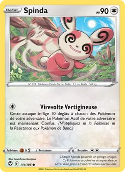 Spinda 141/195 — Silver Tempest / Silver Tempest Trainer Gallery
