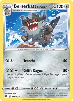 Berserkatt de Galar 127/192 — Rebel Clash