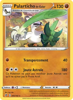 Palarticho de Galar 95/192 — Rebel Clash