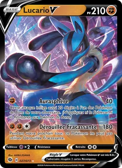 Lucario V 27/73 — Champion's Path