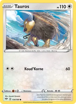 Tauros 134/189 — Darkness Ablaze