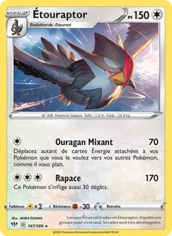 Étouraptor 147/189 — Darkness Ablaze