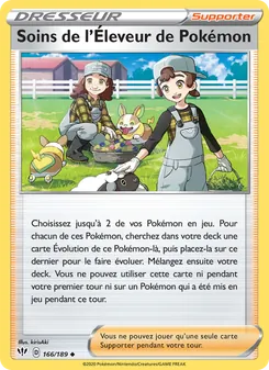 Soins de l'Éleveur de Pokémon 166/189 — Darkness Ablaze