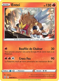 Entei 20/163 — Battle Styles