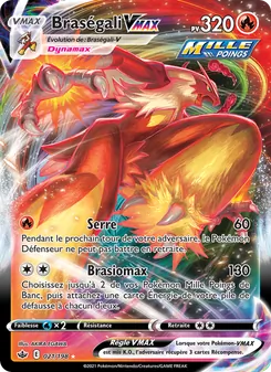 Braségali VMAX 21/198 — Chilling Reign