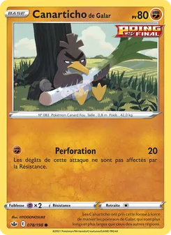 Canarticho de Galar 78/198 — Chilling Reign