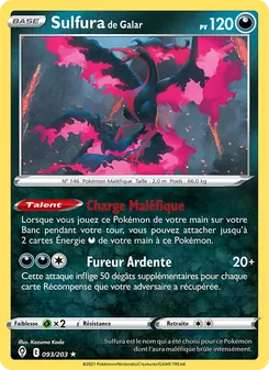 Sulfura de Galar 93/203 — Evolving Skies