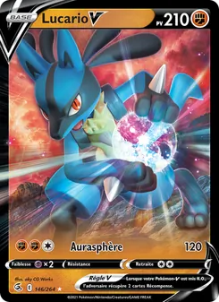 Lucario V 146/264 — Fusion Strike