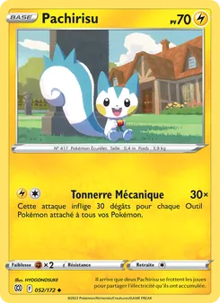 Pachirisu 052/172 — Brilliant Stars / Brilliant Stars Trainer Gallery