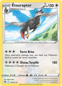 Étouraptor 119/172 — Brilliant Stars / Brilliant Stars Trainer Gallery