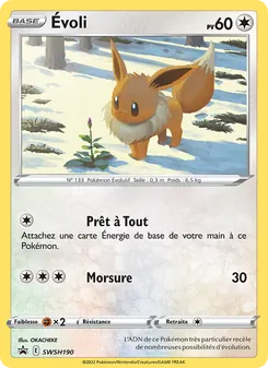Évoli SWSH190 — SWSH Black Star Promos