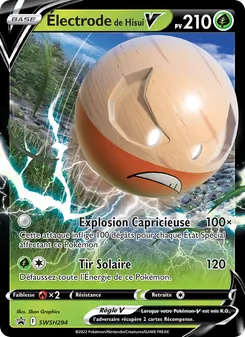 Électrode de Hisui V SWSH294 — SWSH Black Star Promos
