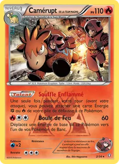 Camérupt de la Team Magma 2/34 — Double Crisis