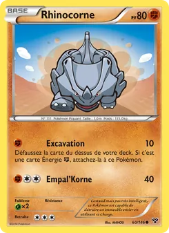 Rhinocorne 60/146 — XY