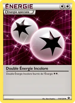 Double Énergie Incolore 114/124 — Fates Collide