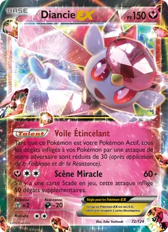 Diancie EX 72/124 — Fates Collide