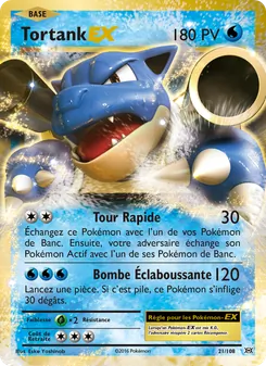 Tortank EX 21/108 — Evolutions