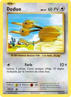 Doduo 69/108 — Evolutions