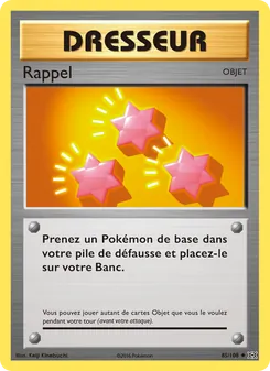 Rappel 85/108 — Evolutions