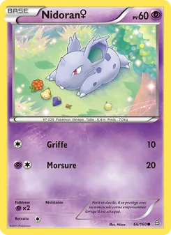 Nidoran♀ 66/160 — Primal Clash